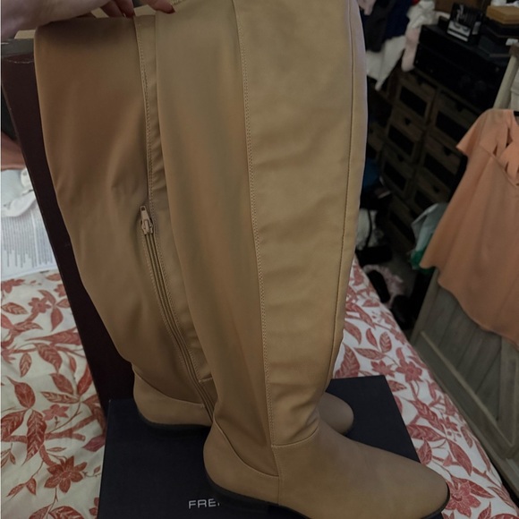 French Connection Tan Over-the-Knee Boots - Picture 3 of 5